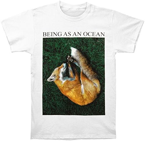 Being As An Ocean Men's Sleeping Fox T-shirt X-Large White