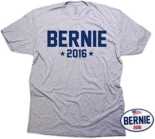 Bernie Sanders 2016 Men's T-Shirt &amp; Bernie Election Sticker. Small