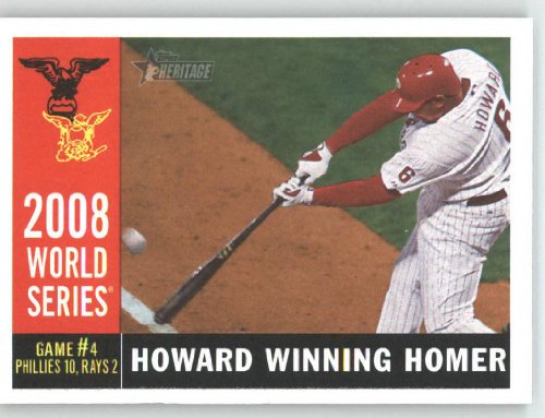 2009 Topps Heritage #388 Ryan Howard WS - Philadelphia Phillies (World Series) (Baseball Cards)