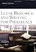 Legal Research and Writing for Paralegals