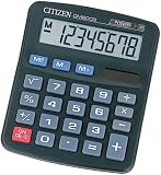電卓・レジスター通販専門店ランキング28位 シチズン ミニデスク型電卓(8桁表示) DM8003Q