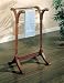 Traditional Cherry Finish Wood Freestanding Quilt / Towel Rack