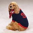 English Knit Rugby Sweater W/Pld Scarf Sm Navy