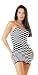 Checkerboard Halter Mini Dress