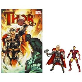  Marvel Comic 2 Pack Thor Versus Iron Man