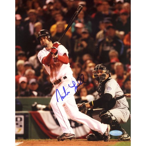 Steiner Sports MLB Mike Lowell 2007 World Series Swing Autographed 8-by-10-Inch Photograph