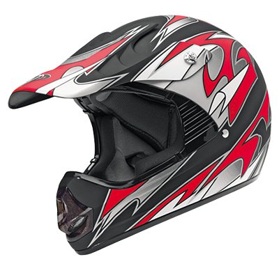 Vega Youth Motocross Helmets Dirt Bike Helmet 320FlatRed