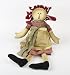 Sweet Annie Primitive Raggedy Doll with Weighted Bottom