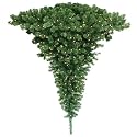 Barcana 4-Foot 200 Clear Christmas Light Ready Trim Half Upside Down Corner Christmas Tree