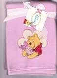 Disney Winnie the Pooh and Piglet Pink Baby Fleece Blanket