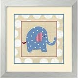 Katherine's Elephant Framed Art Print by Chariklia Zarris,15.1 in. x 15.1 in. Framed