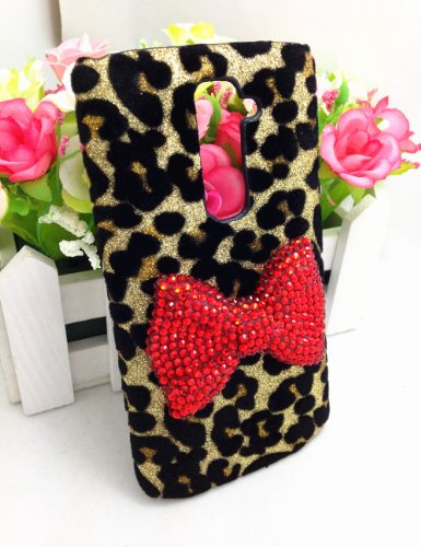 Lg G2 DOES NOT FIT VS980Verizon model Rubberized Design Cover  Pink Leopard