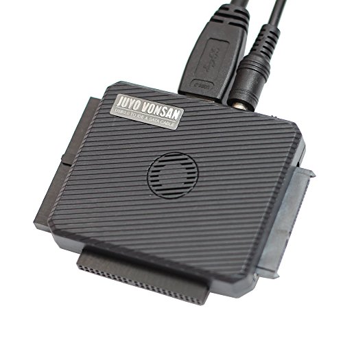 JUYO VONSAN IDE SATA To USB 3.0 Adapter usb to ide Converter for 2.5/3.5 inch IDE/SATA HDD SDD, 5.25 inch CD/DVD ROM CD-RW,COMBOï¼ŒDVD-RW.DVD-RAM ,Hard Drive to USB converter