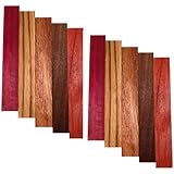 Pen Blank 10 Pack - Purple Heart, Zebrawood, Sapele, Walnut, Padauk