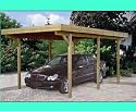 Carport Einzelcarport Flachdach 3x5 m 300x500 9x9