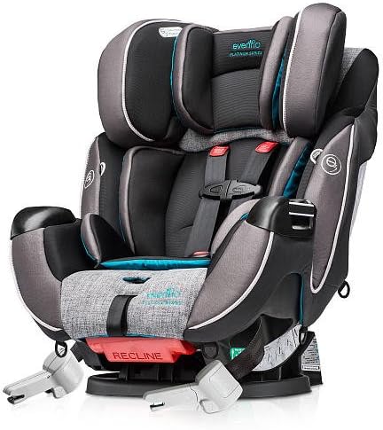 Evenflo Symphony DLX Platinum AllinOne Convertible Car Seat Emerson
