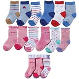 6-Pack Computer Cushion Baby Socks