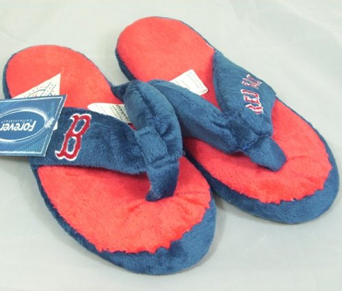 Boston Red Sox Womens Flip Flop Thong Slippers