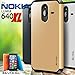 Nokia Lumia 640 XL Case, Evocel® Dual Layer Armor Protector Case For Nokia Lumia 640 XL- Retail Packaging, Gold Medal