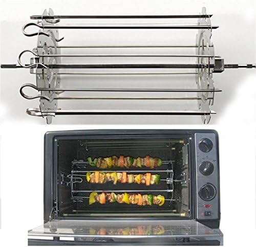 Joypower Stainless Steel Grill Roaster Drum BBQ Rotisserie Ovenware Kebob Skewers Roast