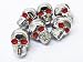 Motorcycle 6 x Skull Chrome Bolts - Custom Billet Chrome Motorcycle used for License Plate bolts, Windshield bolts and any 5mm thread, fits HONDA YAMAHA KAWASAKI SUZUKI HARLEY DAVIDSON CRUISERS METRIC BIKES MOTORCYCLE