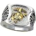 Marines Ring - Pure White Rhodium Plated Ring - Marines Military Ring - USMC - For Military gear or U.S. Marines Uniform Veteran Ring. SIZE 11