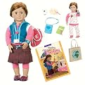Our Generation Doll with Book - Eva/Mystery of Vanishing Coin
