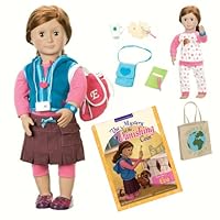 Our Generation Doll with Book - Eva/Mystery of Vanishing Coin