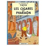 Les Aventures de Tintin / Les Cigares du Pharaon (French edition of the Cigars of the Pharaoh) / Book and DVD Package