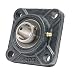 25mm Mounted Bearing UCF205 + Square Flanged Cast Housing