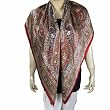 Printed Square Silk Scarf for Women India Dress