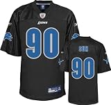 Ndamukong Suh Jersey: Reebok Black #90 Detroit Lions Replica Jersey