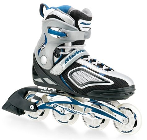 Bladerunner Men's Formula 80 US Skate, Silver/Blue 10
