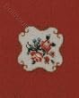 Miniature Burgundy Rose Needlework Kit by Lindee's Little Linens