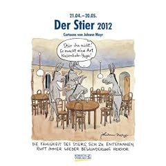 Der Stier im Jahr 2012: Cartoon-Kalender