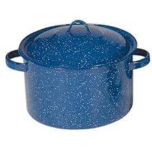 Stansport Enamel 11-Quart Straight Pot, Royal Blue