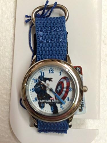 Marvel Captain America Blue Nylon Time Teacher Watch
