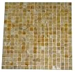 5/8 x 5/8 Premium Quality Honey Onyx Polished Mosaics Meshed on 12" X 12" Sheet for Backsplash, Shower Walls, Bathroom Floors - Orders Over 5 sheets get Free Shipping