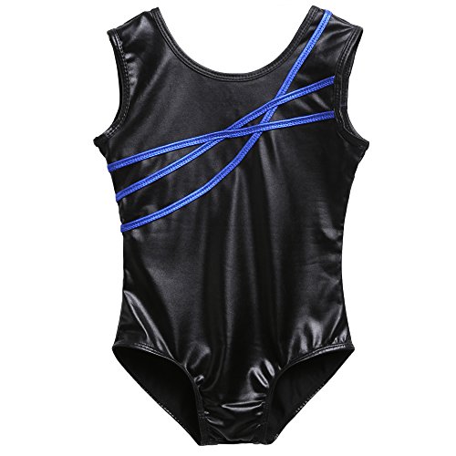 Arshiner Girl's Camisole Gymnastics Solid Sparkle Leotard