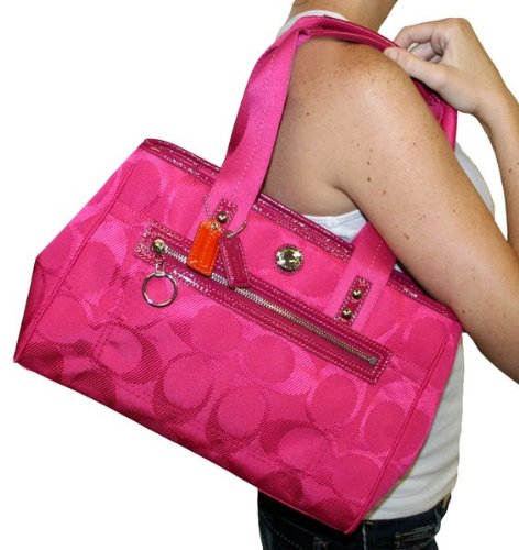 More information about COACH F14876 Signature Tote Handbag Daisy Purse Bag Magenta Authentic w/ Tags $248 MSRP COACH F14876 Signature Tote Handbag Daisy Purse Bag Magenta Authentic w/ Tags $248 MSRP