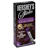 Hershey's Extra Dark Chocolate Sticks Carton, 3.5-Ounce Boxes (Pack of 12)