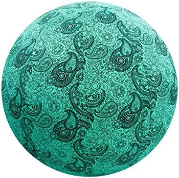 65cm Exercise Ball Cover, yoga ball cover, balance ball cover, birthing ball cover, 100% cotton - Mint Paisley