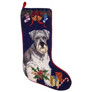 miniature schnauzer christmas stockings