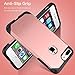 E LV Case for iPhone 8 Plus iPhone 7 Plus Case Shock-Absorption High Impact Resistant Rugged Hybrid Armor Protection Defender Case Cover for Apple iPhone 8 Plus iPhone 7 Plus [Rose Gold/Black]