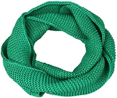 Orien Unisex Child's Knitted Scarves Solid Green