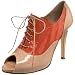 Butter Women's Sawyer Platform Oxford,nude/tangerine patent,6.5 M US