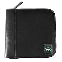 New York Jets Black Square Leather CD Case