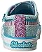 Skechers Kids Shuffles Bow Buddies Light-Up Sneaker (Toddler/Little Kid),Turquoise/Lavender,10 M US Toddler