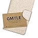 GMYLE LG G3 Case, Wallet Case Classic for LG G3 - Champagne Gold Natural Silk Pattern PU Leather Slim Stand Case Cover (Not Fit for LG G3 S, Beat and Vigor)