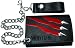 Search : X-Men: Wolverine Cut/ Stud (Claws) Black Leather Wallet with Chain